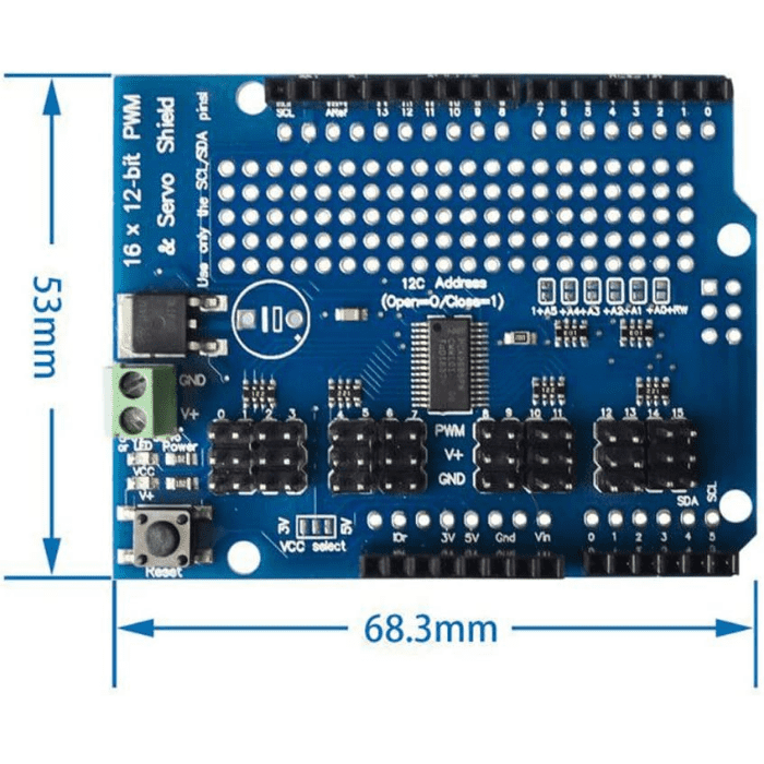 Arduino 16 channel PWM Servo Motor Shield