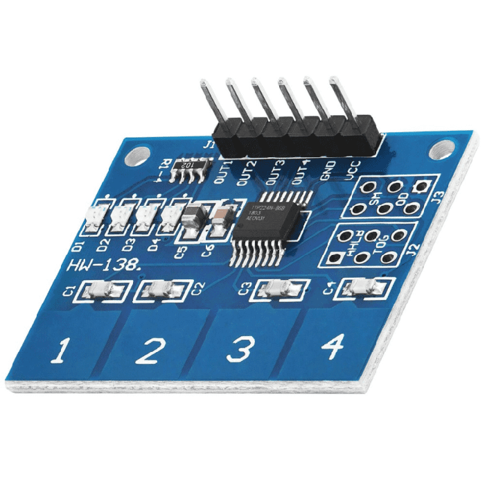 TTP224 4 Channel Capacitive Touch Sensor Module