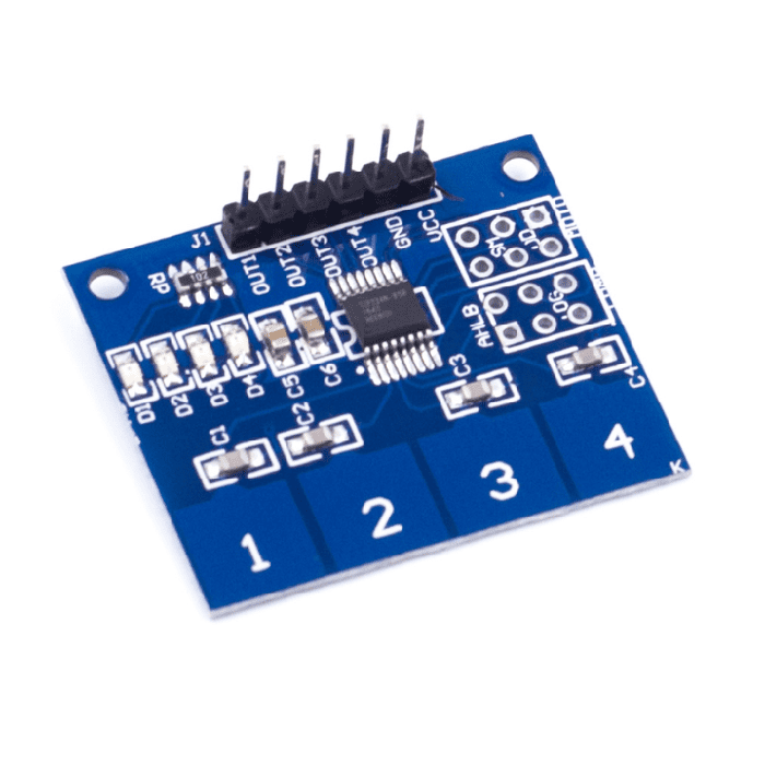 TTP224 4 Channel Capacitive Touch Sensor Module
