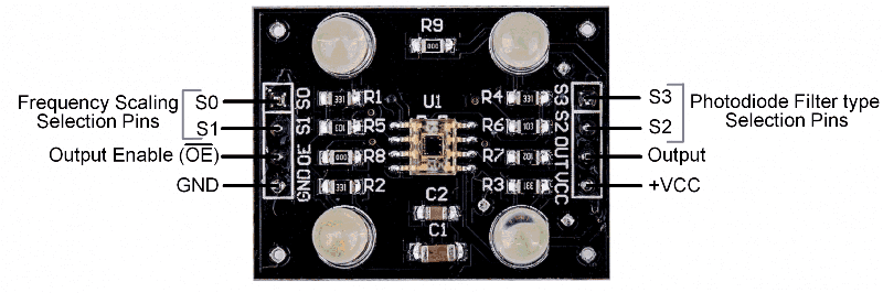 Color Recognition Sensor Module TCS3200D/TCS2300