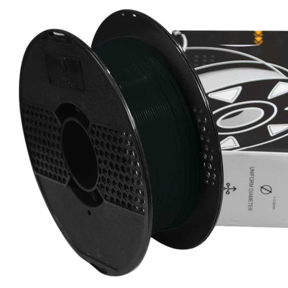 1.75mm HS PLA+ Filament Premium 3D Printer Material Midnight Grey Color