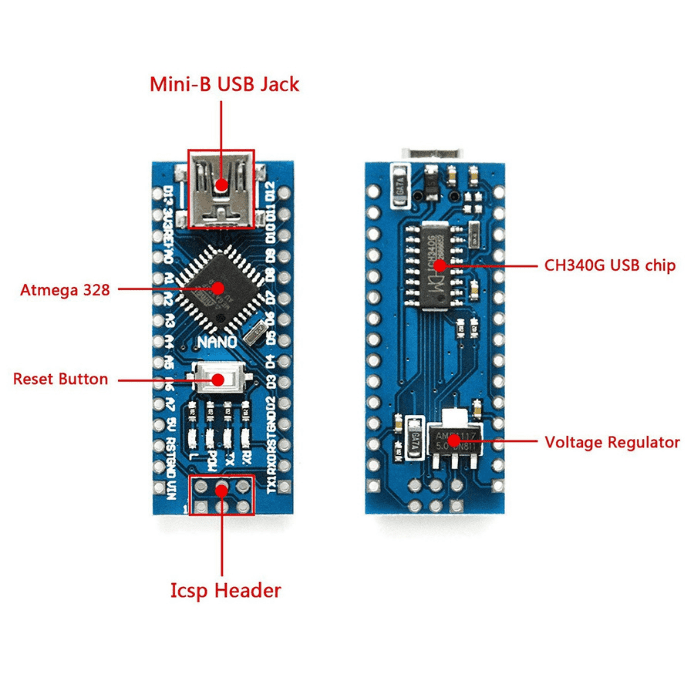 Arduino Nano R3 Compatible Board with CH340 Chip