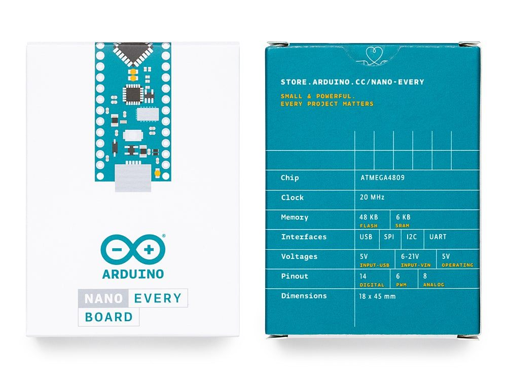 Arduino Nano Every without Headers - ABX00028