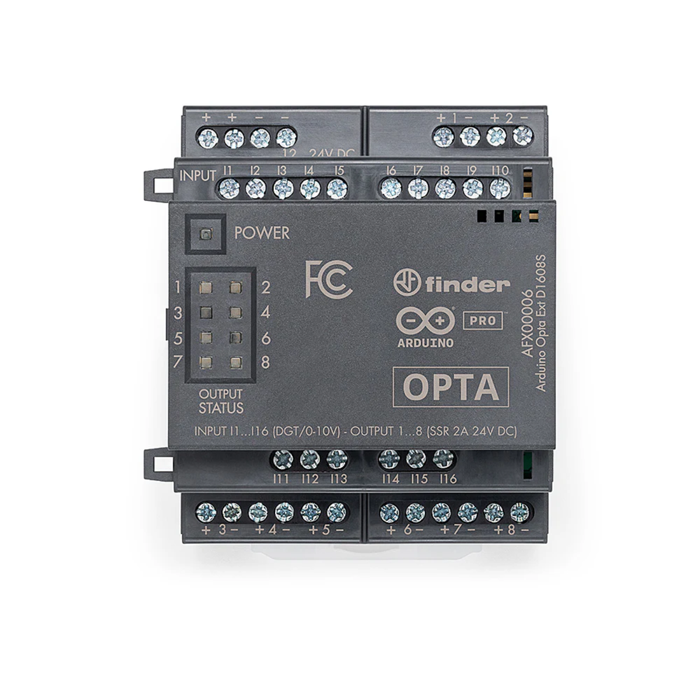 Official Arduino Pro Opta Ext D1608S 16I/8R PLC Module - Industrial Automation