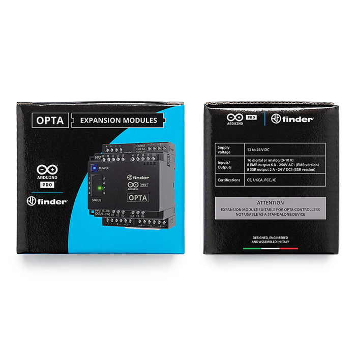 Official Arduino Pro Opta Ext D1608S 16I/8R PLC Module - Industrial Automation
