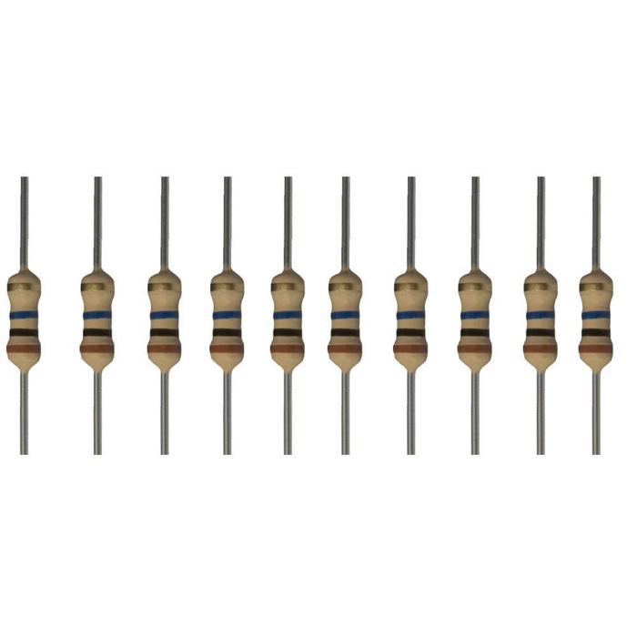 Iotcart 10M Ohm Carbon Film Resistor (Pack of 10) - For Arduino & Raspberry Pi Projects