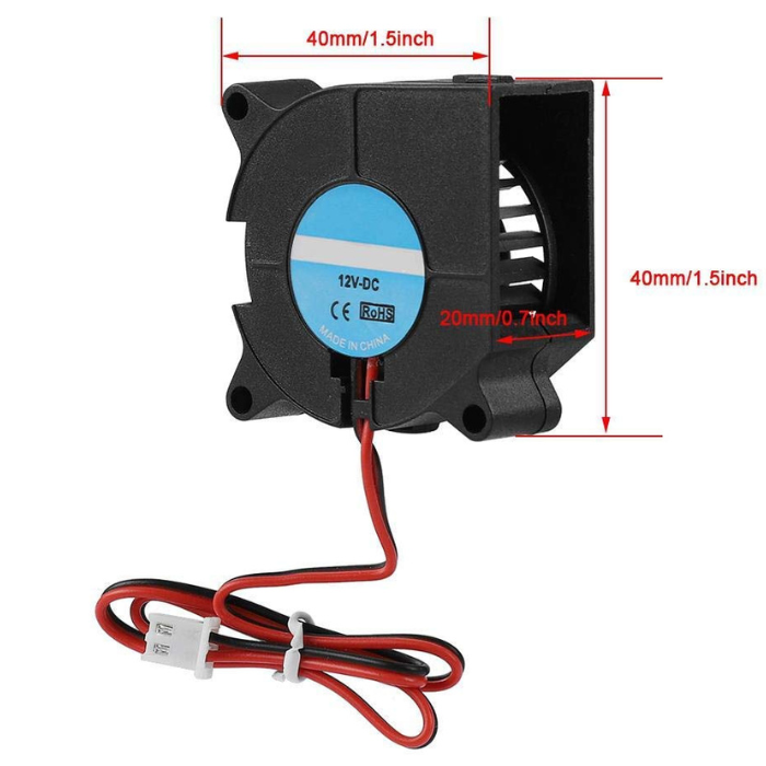 12V 4020 Turbo Blower Cooling Fan 3D Printer