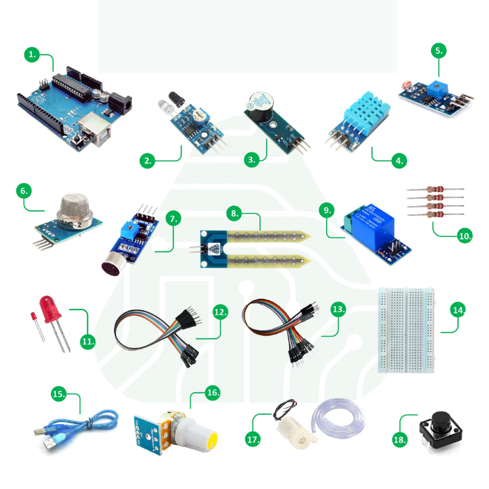 ADIY Uno R3 Kit with 18 Sensors - Arduino Compatible - Buy Online in India