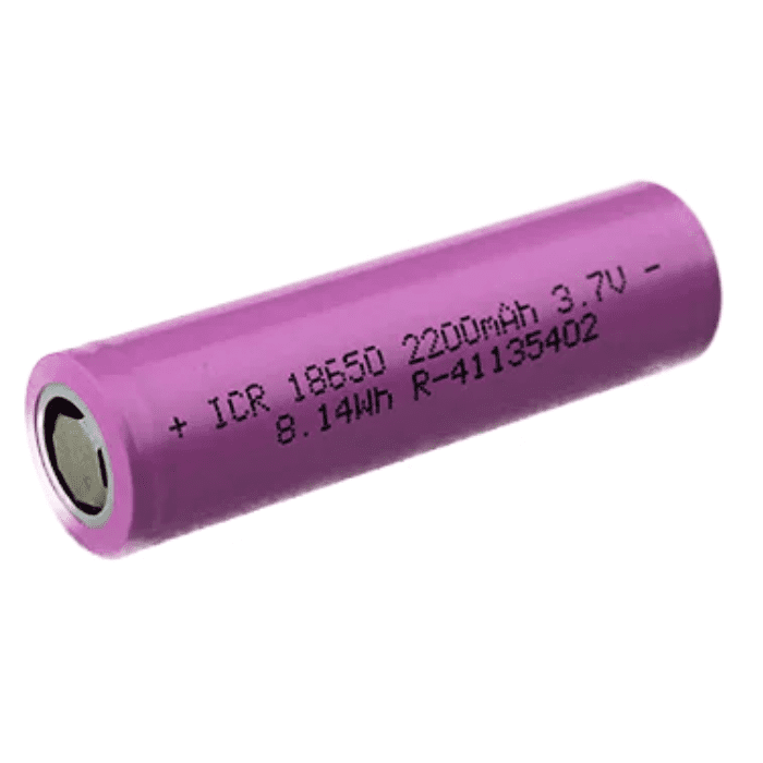 18650 2200mAh 3.7v Cylinder Rechargeable Li-Ion Battery (Any Colour)