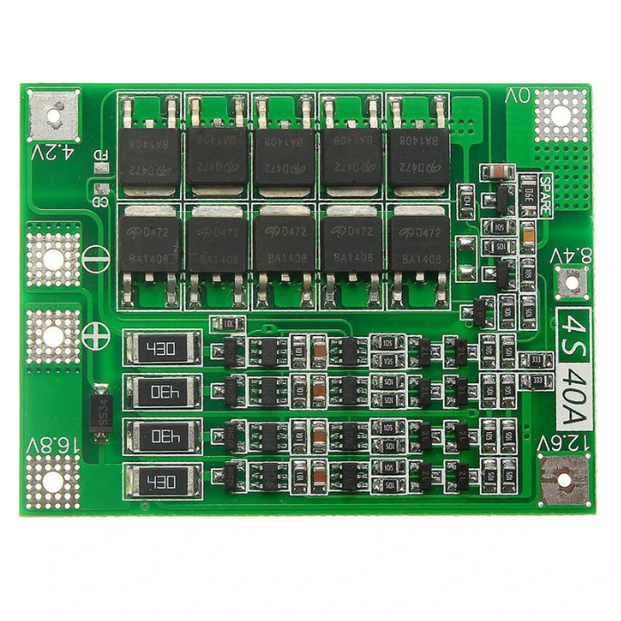 Iotcart SES-P-1175 4S 40A 16V Li-ion BMS PCM - DIY Battery Protection