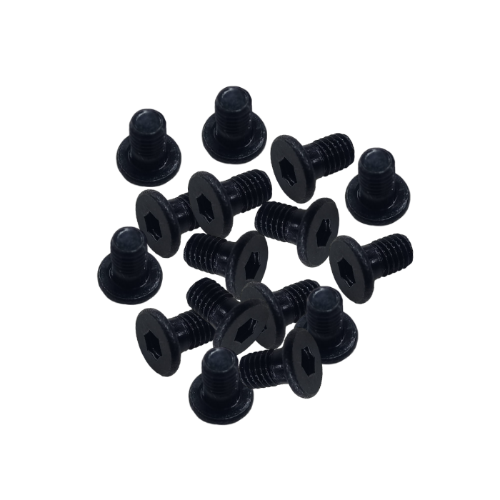 M5x16mm Low Carbon Steel Flat Head Hex Screws (CNC)