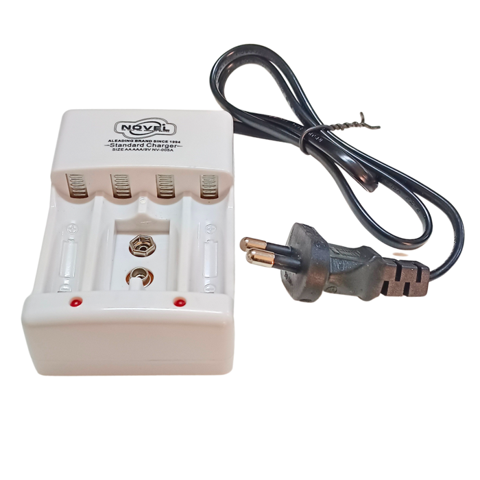 Novel AA-AAA-9V Battery Charger - Fast Charging for Ni-Cd & Ni-MH