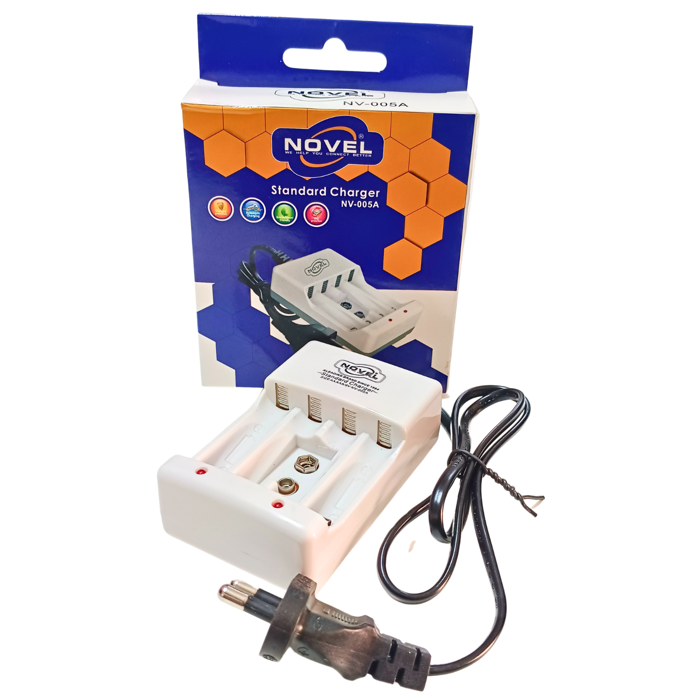 Novel AA-AAA-9V Battery Charger - Fast Charging for Ni-Cd & Ni-MH