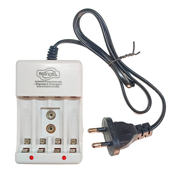 Novel AA-AAA-9V Battery Charger - Fast Charging for Ni-Cd & Ni-MH