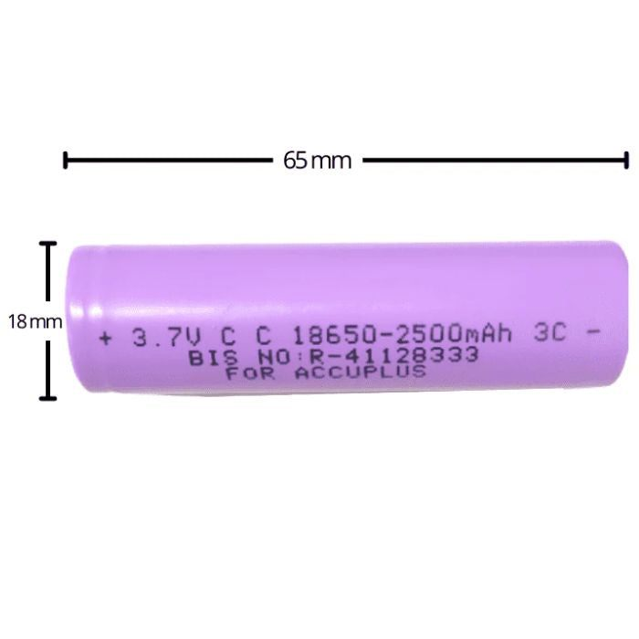 3.7v 2500mah 18650 Li-Ion Battery