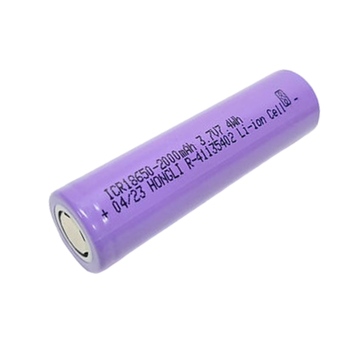 3.7v 2000mah 18650 Li-Ion Battery