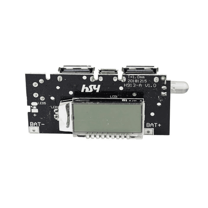 Dual USB 5V 1A 2.1A PCB Power Module with LCD