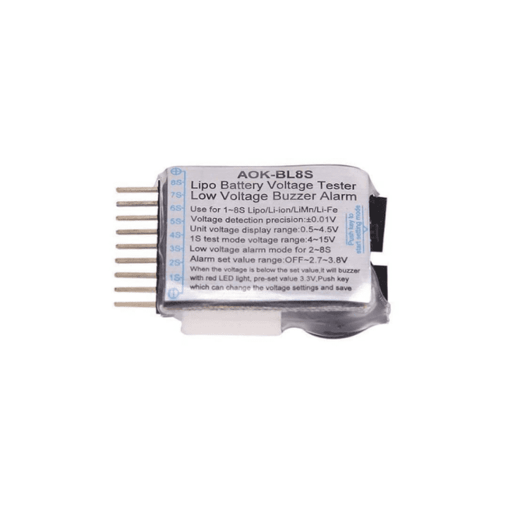 11.1V 25C 2200 mAh ABSD Lipo Battery With B3AC Lipo Battery Charger And QP38 1-8S Li-Po Battery Voltage Tester