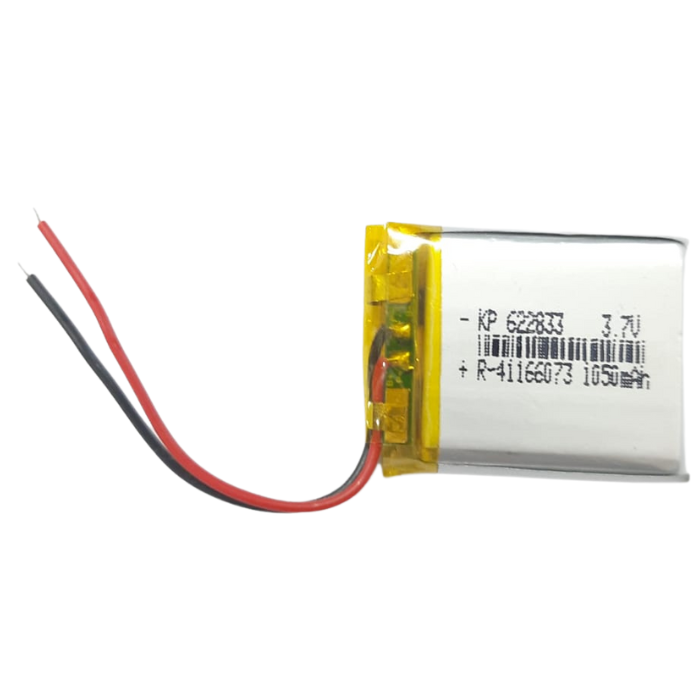 Iotcart 1050 mAh 3.7V LiPo Battery - Compact 33x28x6mm for IoT Devices