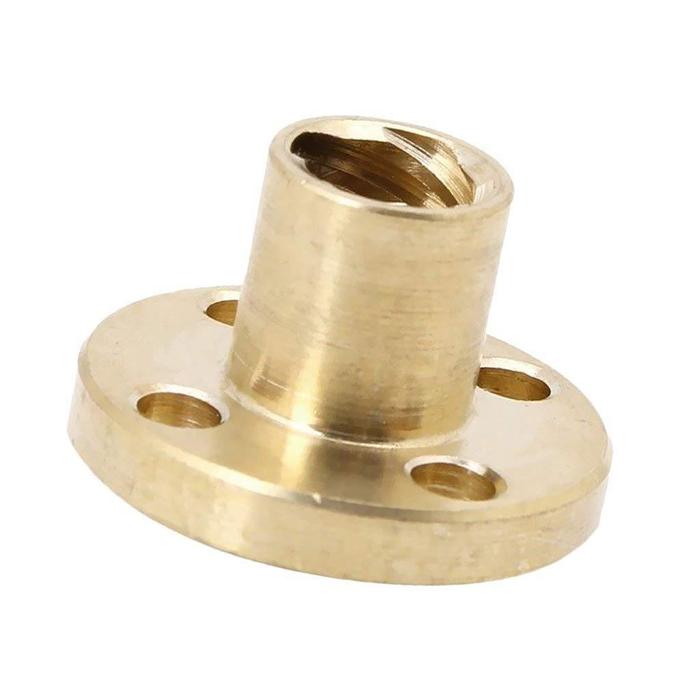 Iotcart 4 Start T Type Copper Nut - 2mm Pitch 8mm Lead - 3D Printer & CNC Compatible