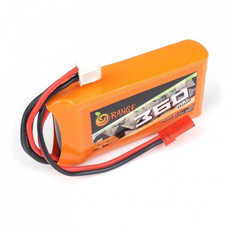 11.1 V 360mAh Orange Lithium Polymer Battery