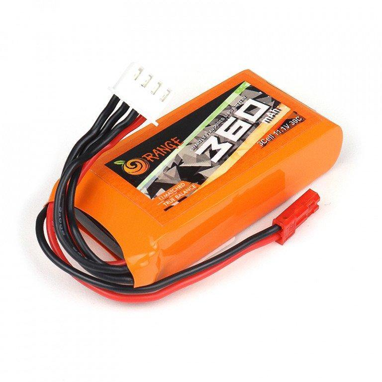 11.1 V 360mAh Orange Lithium Polymer Battery