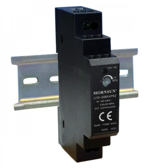 Mornsun LI15-20B24PR2 15W DIN-Rail AC/DC Power Supply - Industrial Use