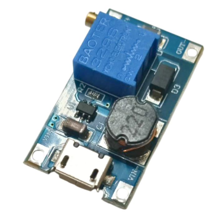 2A Step-up MT3608 2V-24V DC-DC Boost Converter Module with Micro USB Port