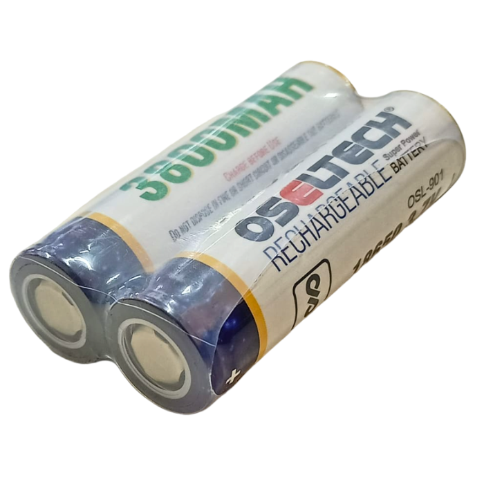 OSELTECH 3800 MAH 18650 3.7V Li-Ion Rechargeable Battery (Pack of 2)
