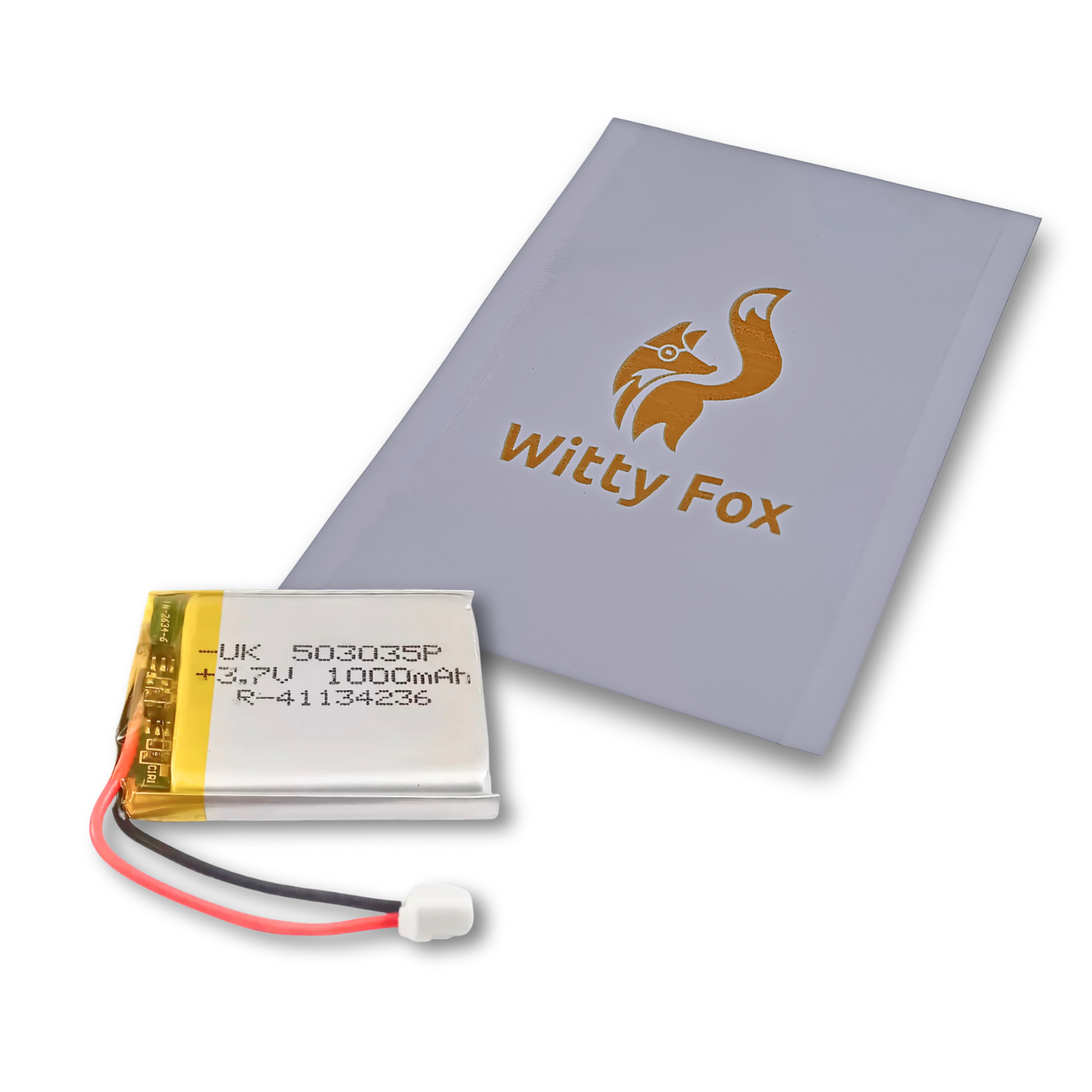 Witty Fox 1000mAh Rechargeable 3.7v LiPo Battery