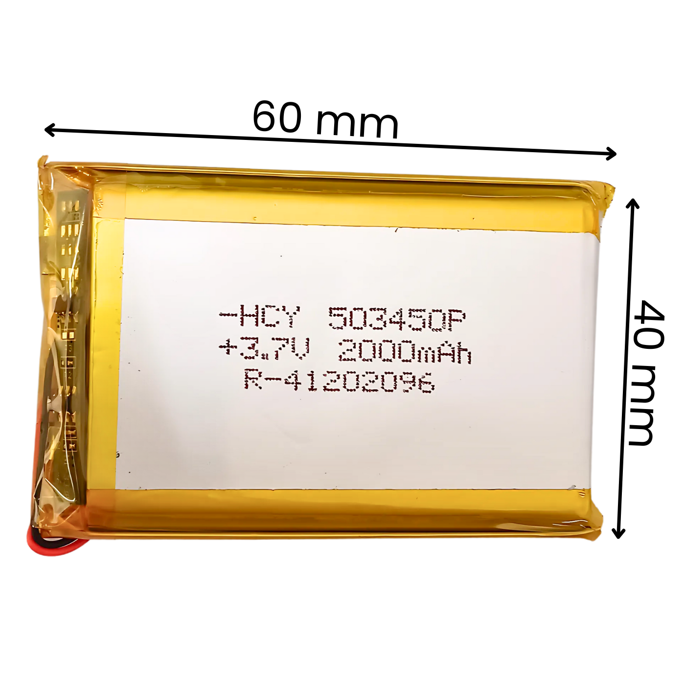 Witty Fox 2000mAh Rechargeable 3.7v LiPo Battery