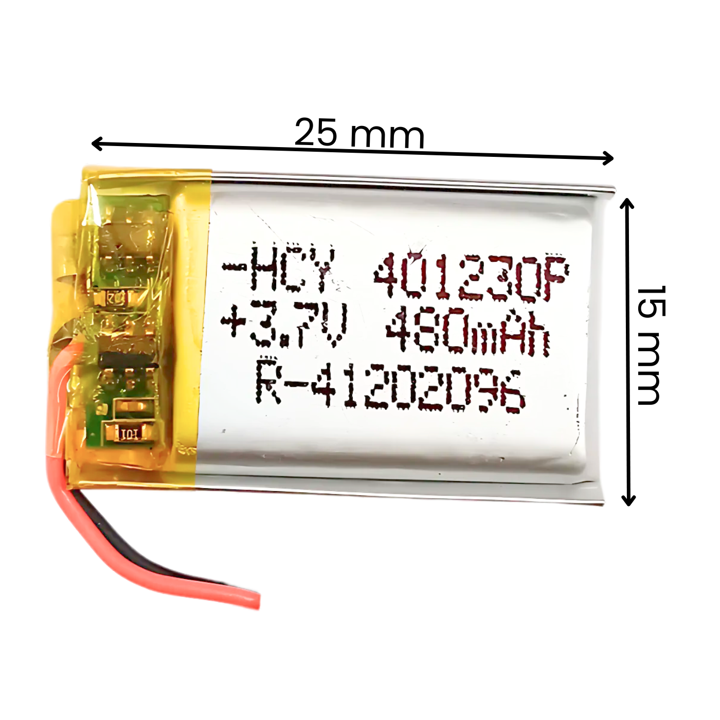 Witty Fox 480mAh Rechargeable 3.7v LiPo Battery