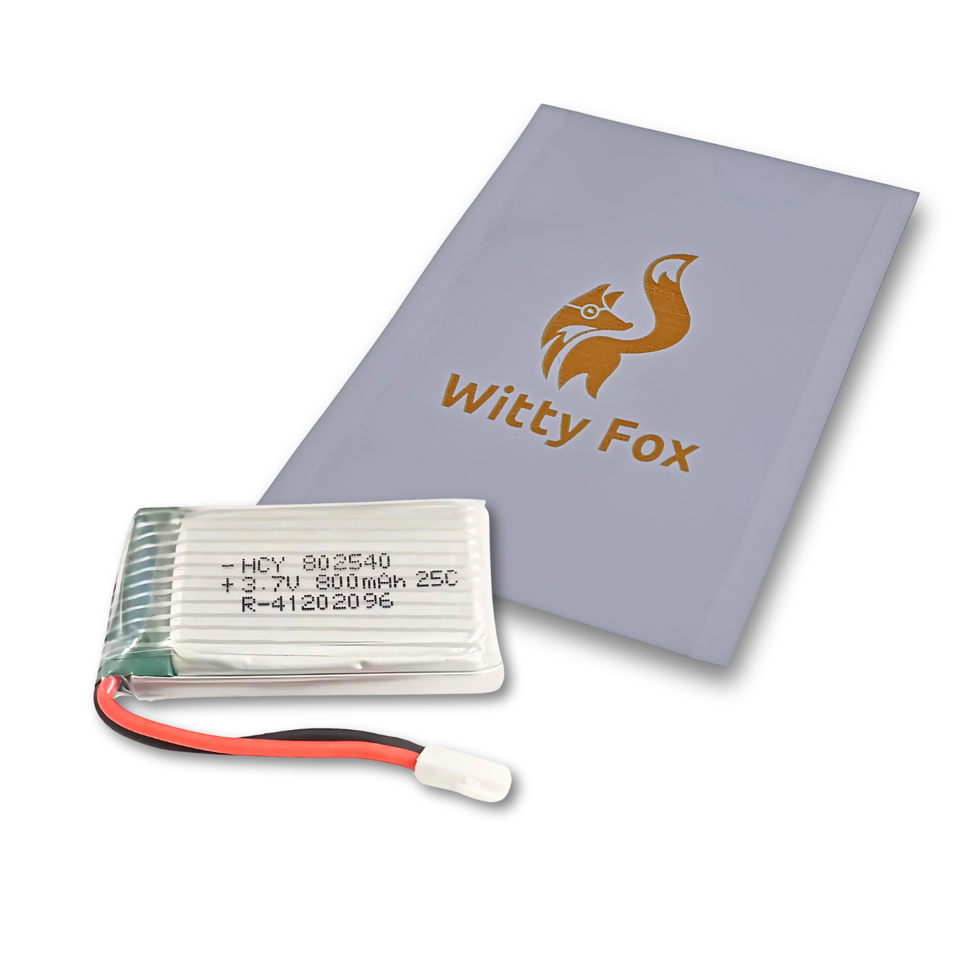 Witty Fox 800mAh Rechargeable 3.7v Lithium Polymer Battery