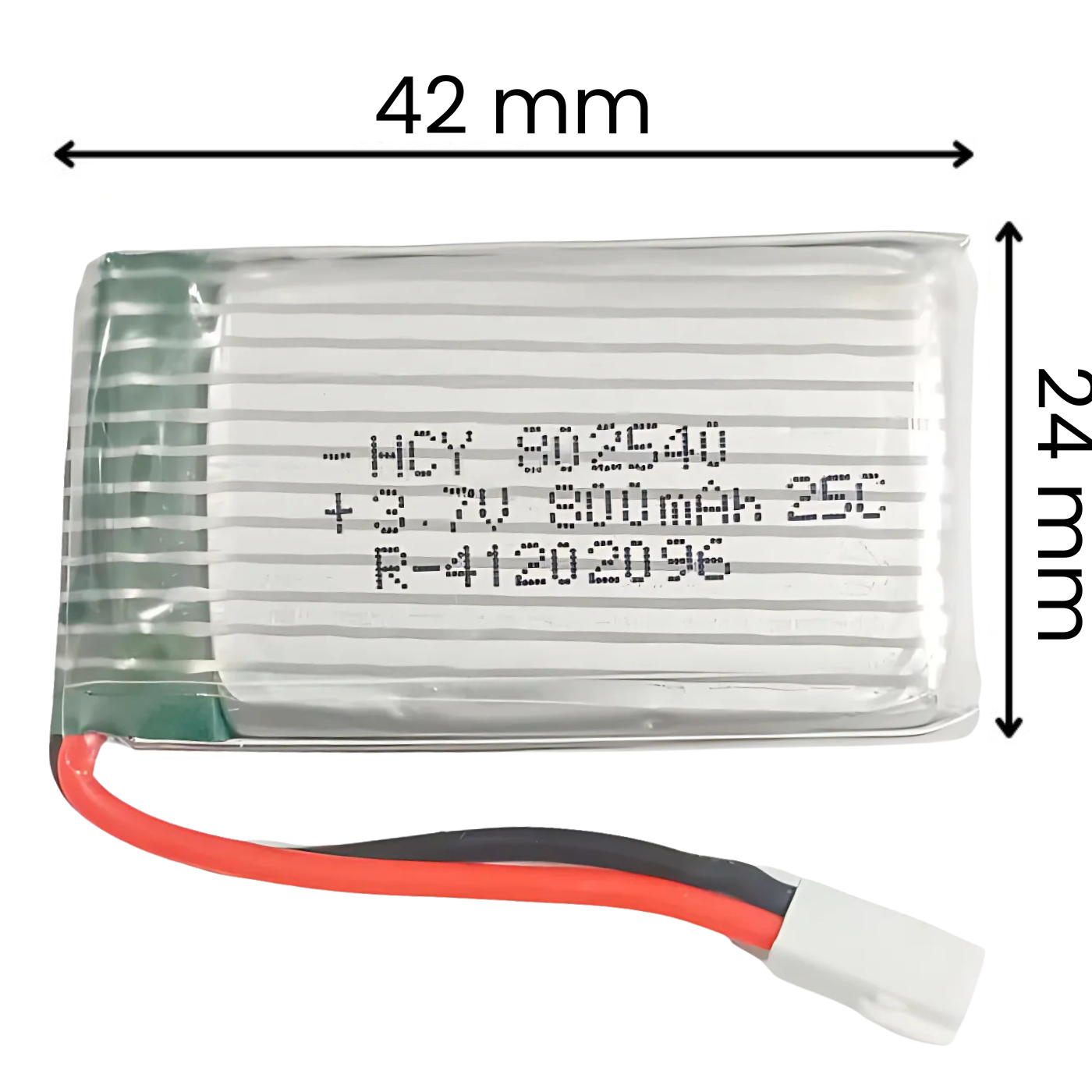 Witty Fox 800mAh Rechargeable 3.7v Lithium Polymer Battery