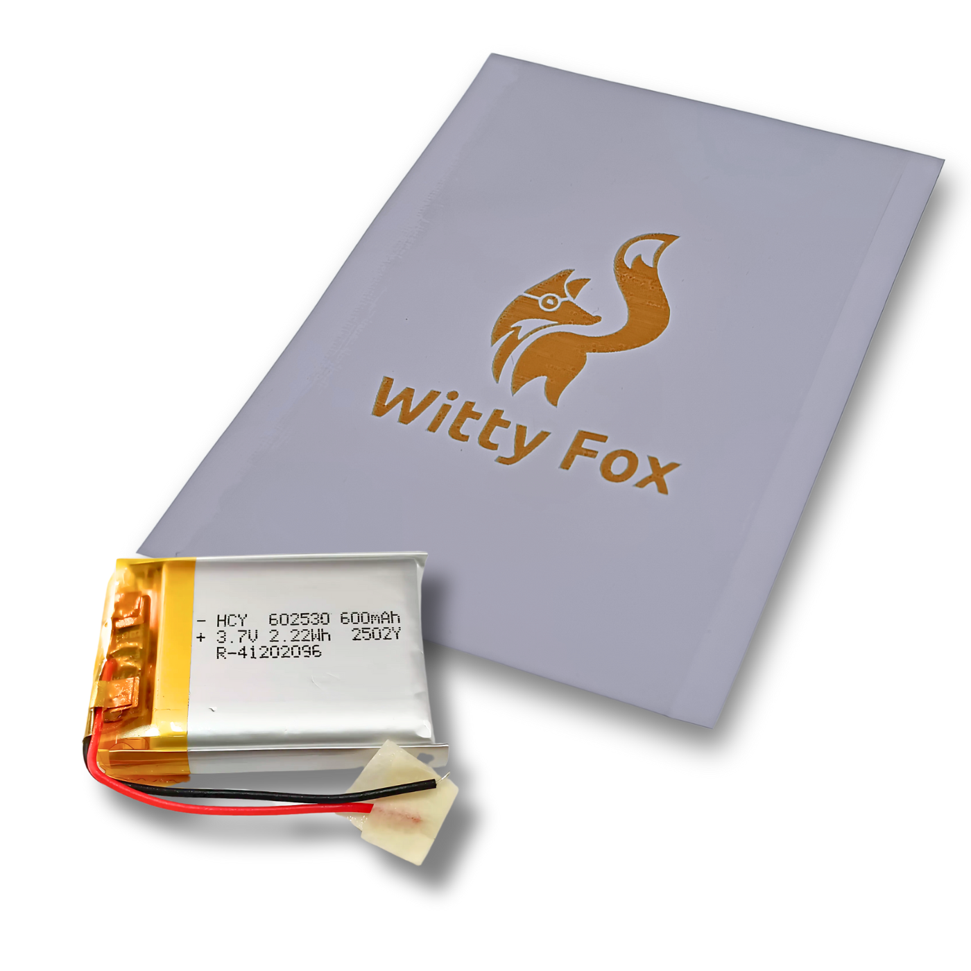 Witty Fox 600mAh Rechargeable 3.7v LiPo Battery