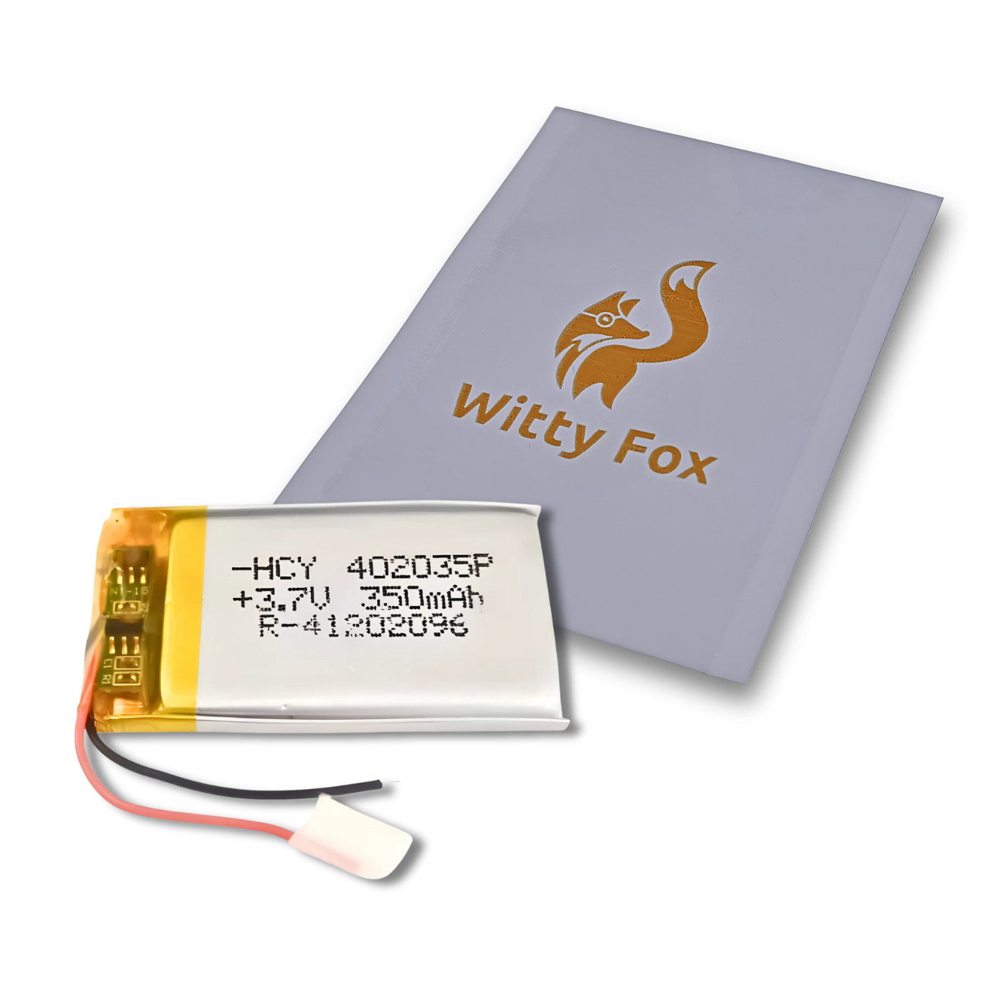 Witty Fox 3.7V 350mAh Rechargeable LiPo Battery