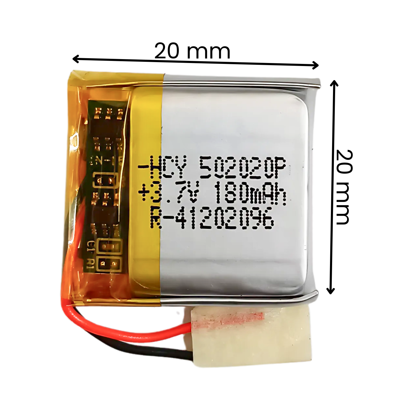 Witty Fox 180mAh Rechargeable 3.7V Lithium Polymer Battery