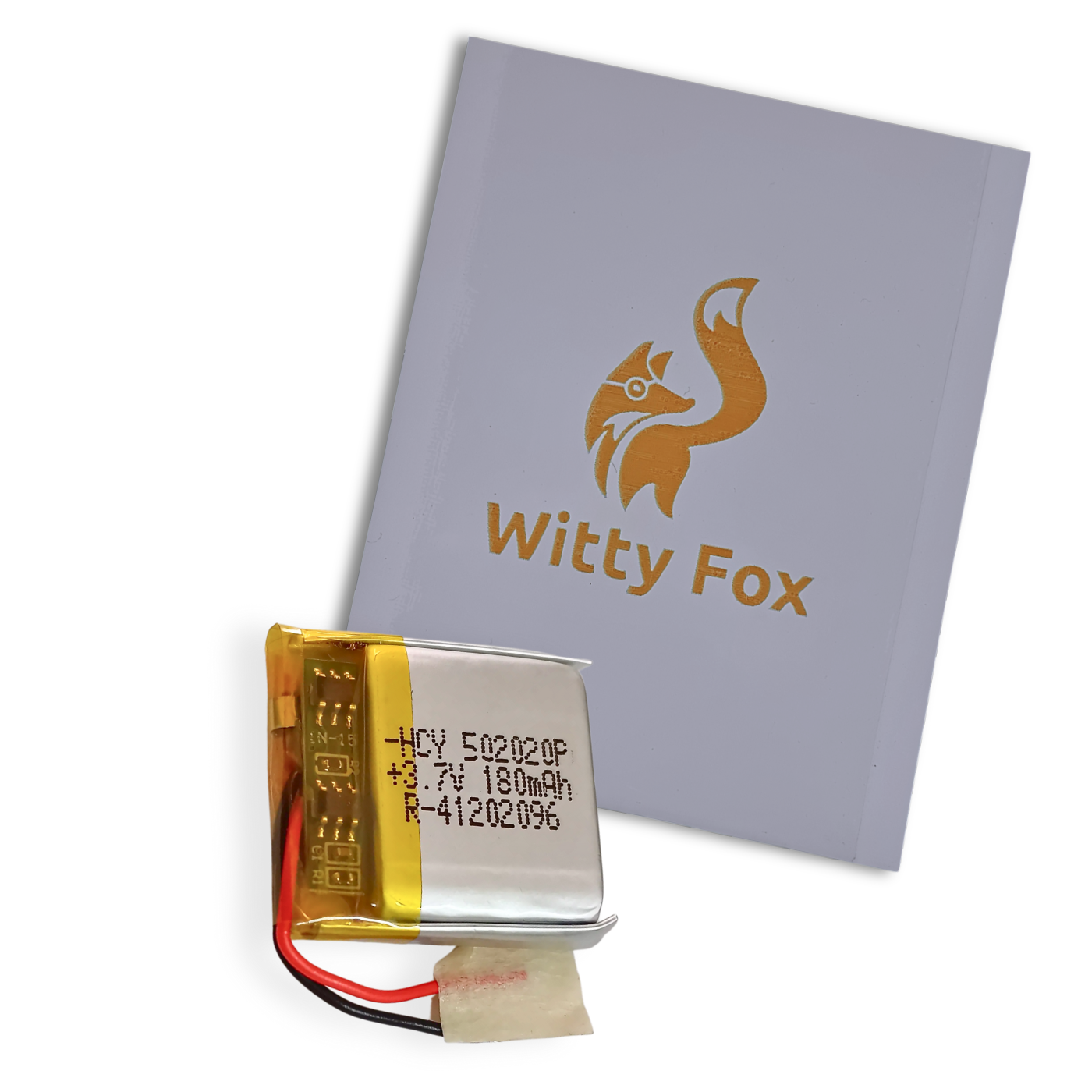 Witty Fox 180mAh Rechargeable 3.7V Lithium Polymer Battery