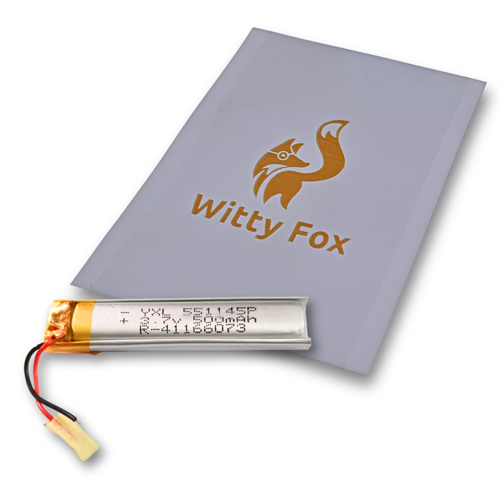 Witty Fox 500mAh 3.7V LiPo Battery - Rechargeable Power for DIY Electronics
