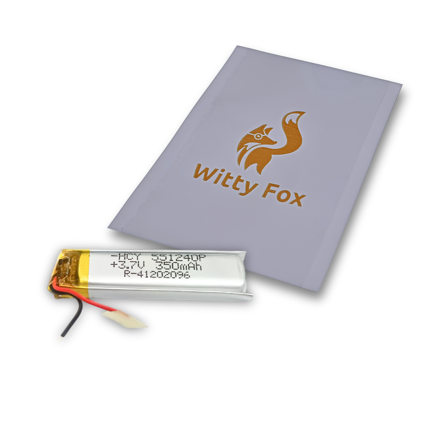 Witty Fox 350mah Rechargeable 3.7v LiPo Battery