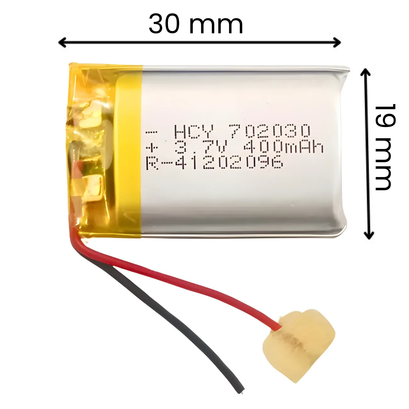 Witty Fox 400mAh Rechargeable 3.7v LiPo Battery
