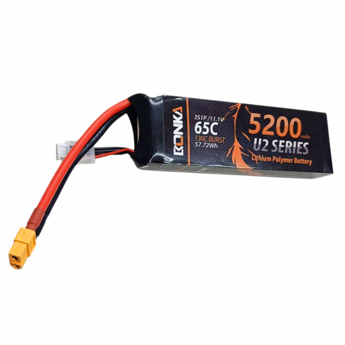 11.1v 5200mah 65C 3S1P Bonka Lipo Battery
