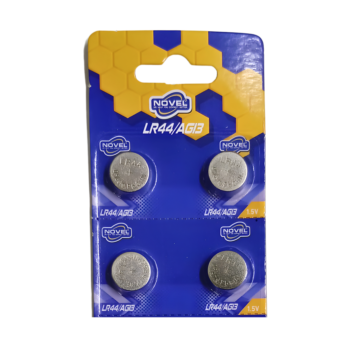 NOVEL LR44/AG13 1.5V Button Cell (PACK OF 10)