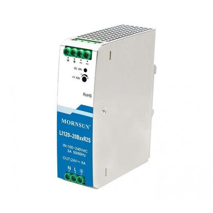 Mornsun LI120-20B48R2S 120W AC/DC DIN-Rail Power Supply - Industrial Use