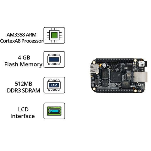 BeagleBone Black Rev C (4GB Flash Memory)