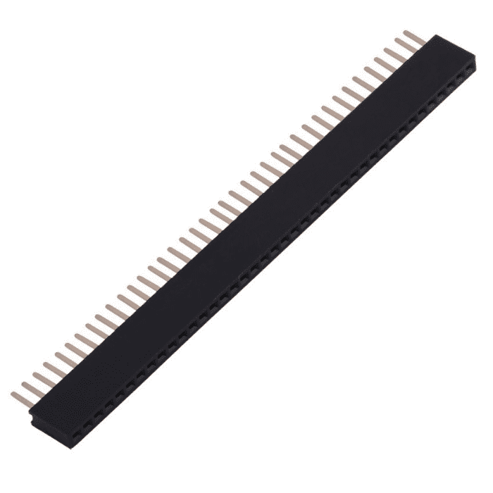 Buy 40x1 Female Berg Strip 2.54mm Pitch Header for PCB & Breadboard - Iotcart