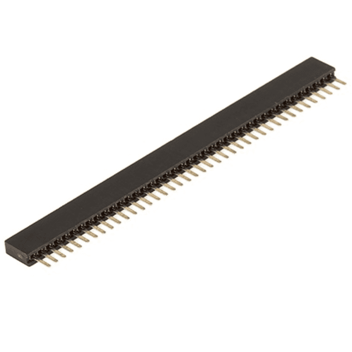 Buy 40x1 Female Berg Strip 2.54mm Pitch Header for PCB & Breadboard - Iotcart