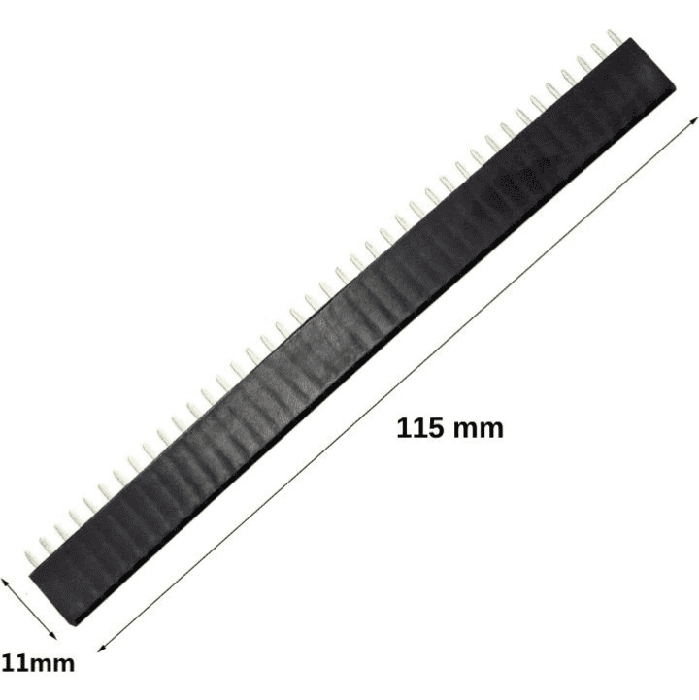 Iotcart SES-P-1583 40x1 Pin 2.54mm Female Berg Strip (50Pcs) - Buy Online in India