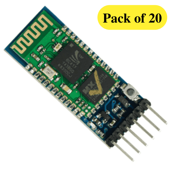 HC-05 Bluetooth Module with with TTL Output (Pack of 20)
