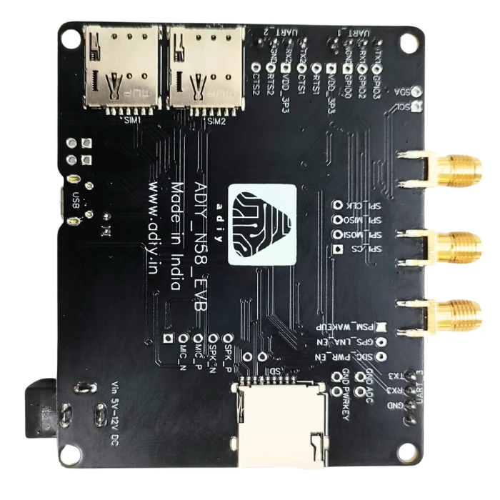 N58 Bluetooth Evaluation Board with GPS GNSS & LTE Antennas